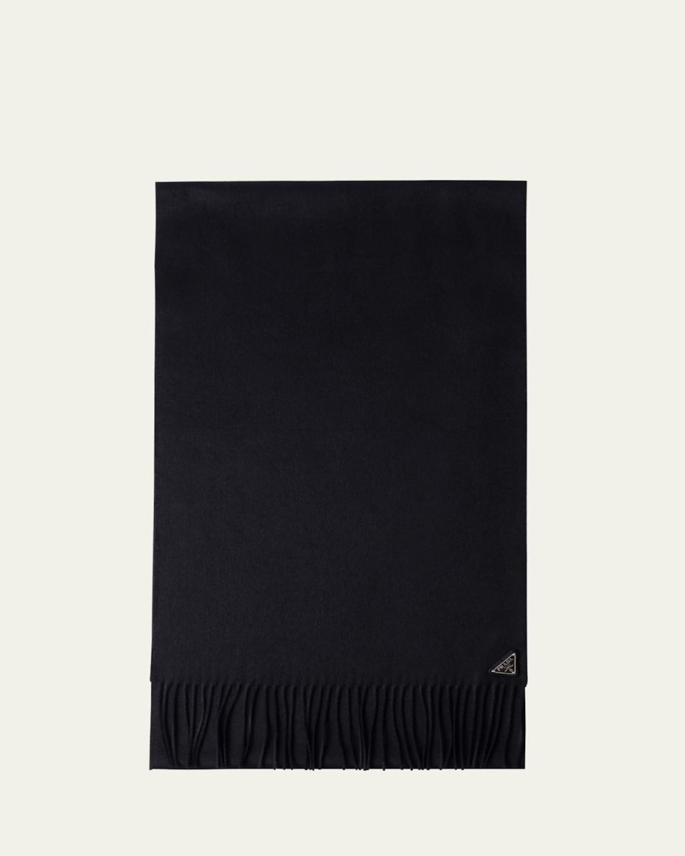 Fringe Cashmere-Silk Scarf